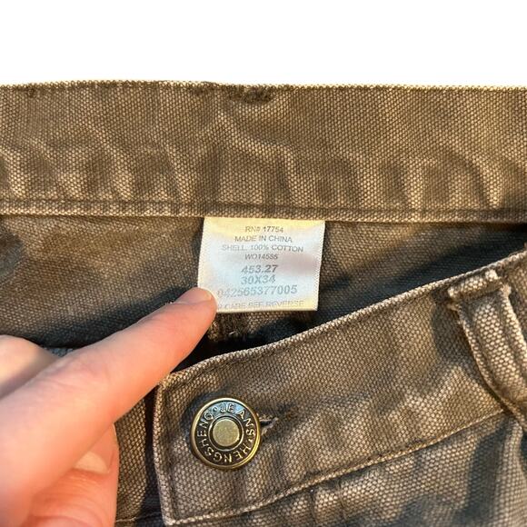 Vintage Y2K Lakin McKey Heavy Canvas Workwear Double Knee Pants 30x34 - Picture 5 of 5